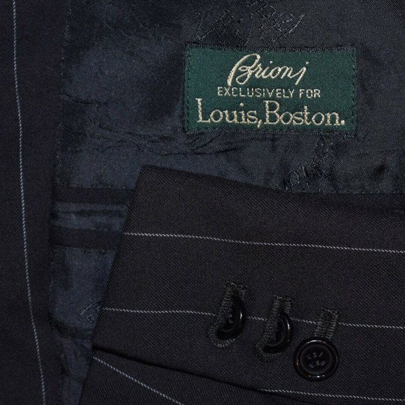 42R Brioni Black Pinstripe Surgeon *Custom blazer